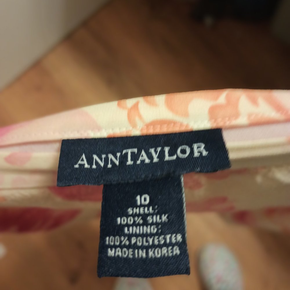 vintage outfit ann taylor/banana republic 100% vintage silk - Picture 2 of 11